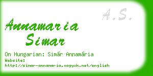 annamaria simar business card